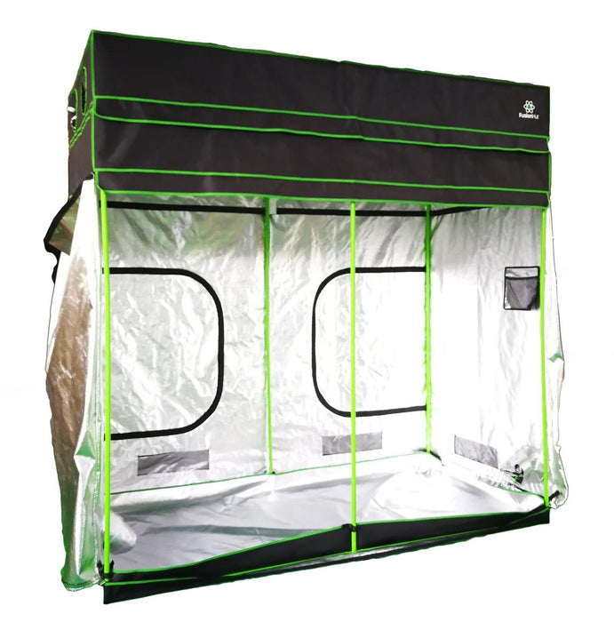 8' x 4' x 7' to 8' Fusion Hut 1680D Height Adjustable Grow Tent