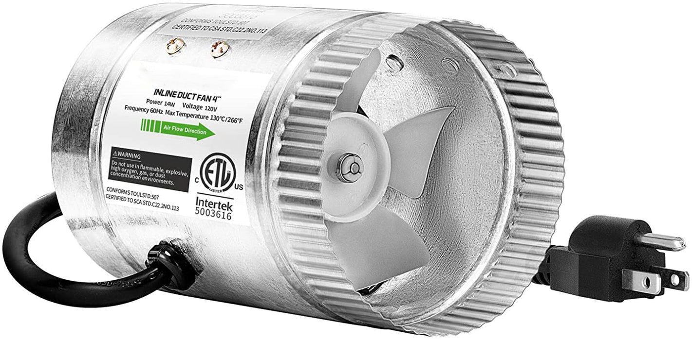4 Inch Duct Booster Fan Fusion Breath