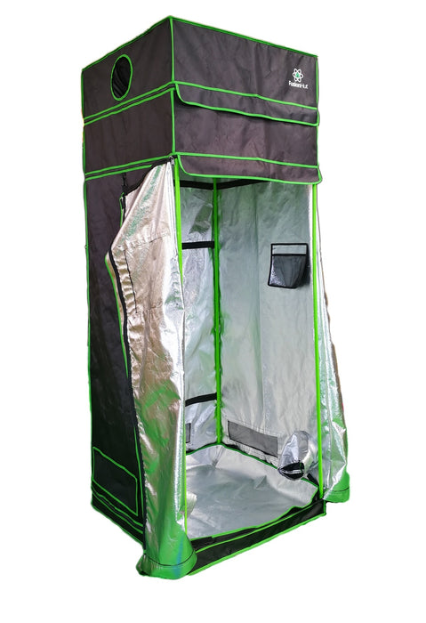 3' x 3' x 7' to 8' Fusion Hut 1680D Height Adjustable Grow Tent