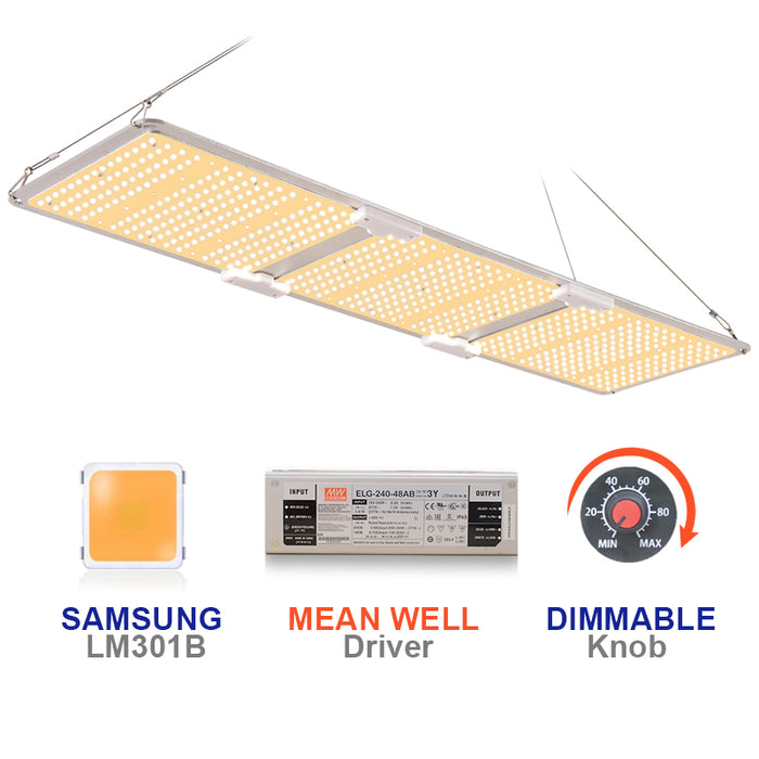 300 Watt IP65 IR730NM/660NM Dimmable 2.9umol/J FB220 Fusion Board LED