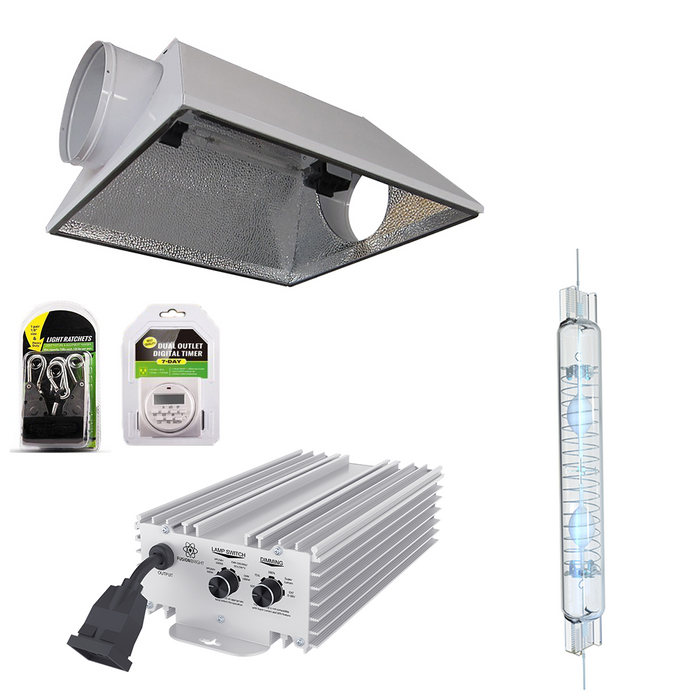 1000 Watt Square Wave Dimmable DE CMH Hood Kit 0-10 Controllable