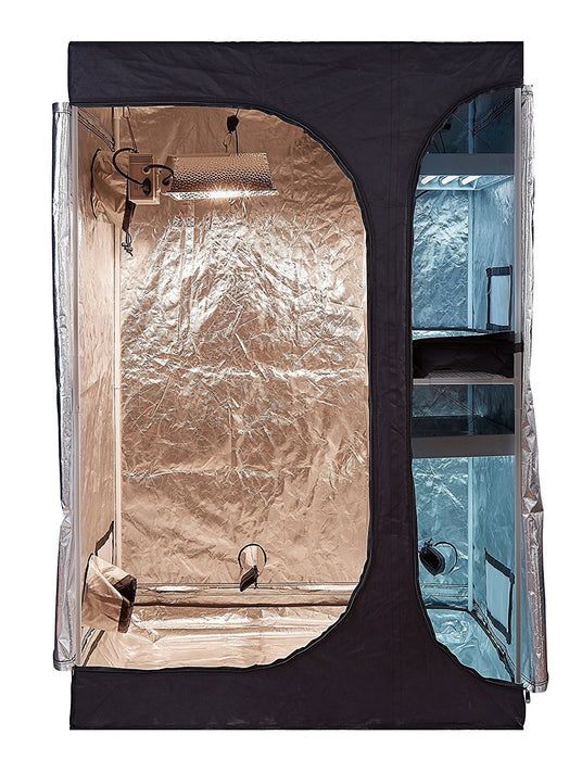 4' x 3' x 6' Fusion Hut 600D Dual Chamber 2-in-1 Grow Tent