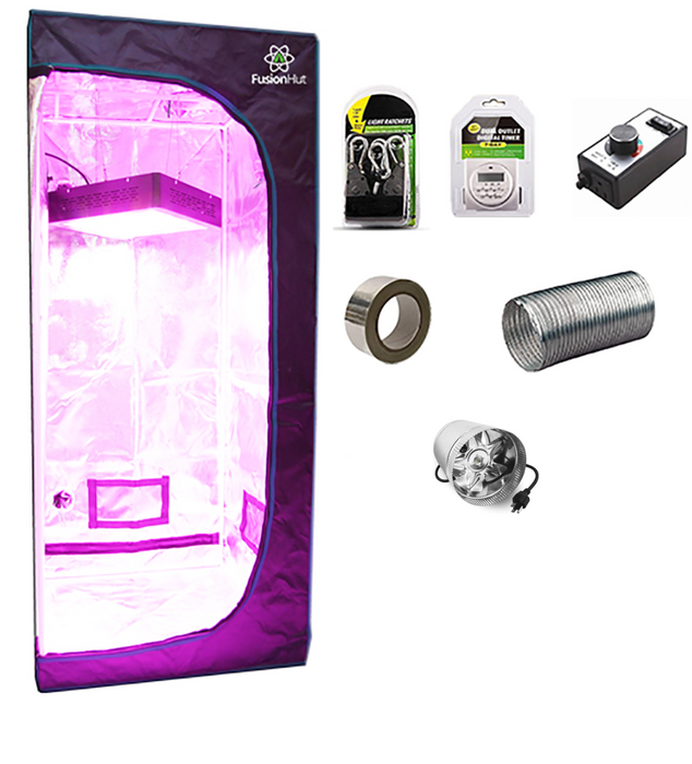 Kit de tente de culture à DEL Stealth de 3 pi x 2 pi x 5 pi