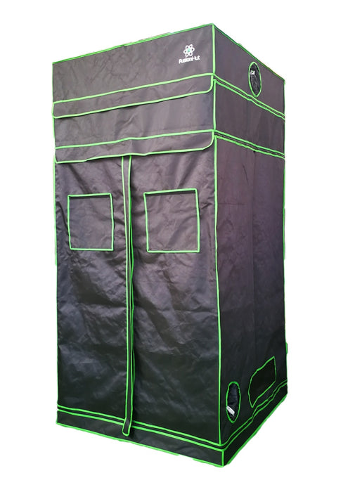 4' x 4' x 7' to 8' Fusion Hut 1680D Height Adjustable Grow Tent