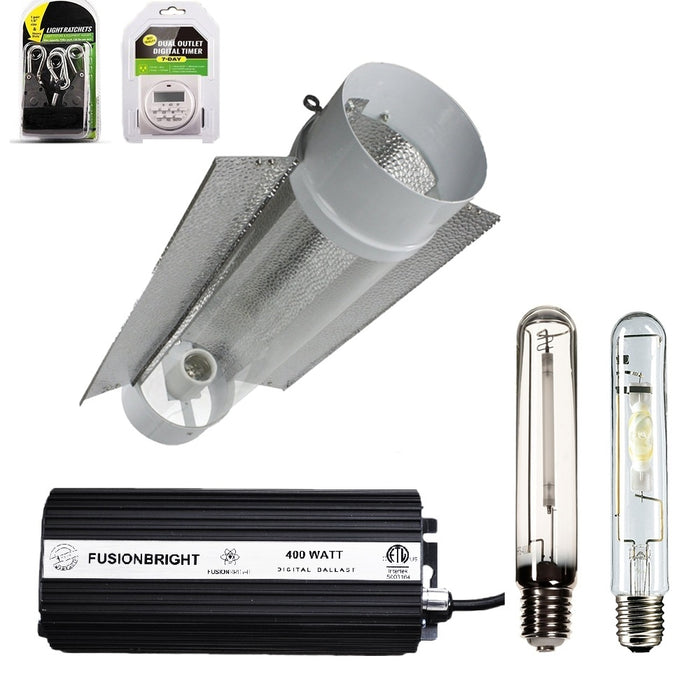 400 watt hps grow light bulb 400 Watt Grow Light Cool Tube Reflector HID Kit — GrowLights Canada