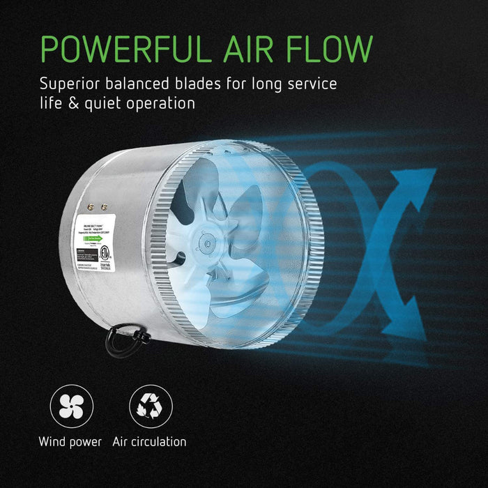 Ventilateur d'appoint de conduit de 4 pouces Fusion Breath