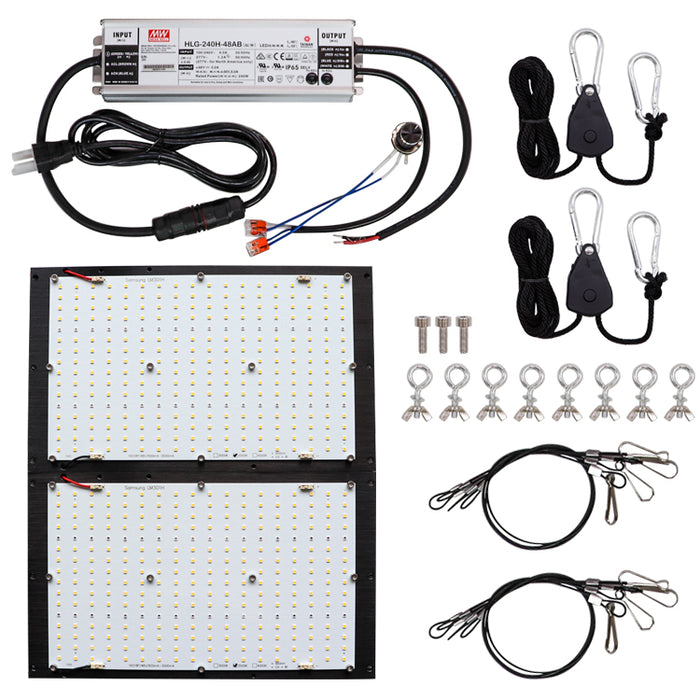 250 Watt FB288 LM301H 3500k + 660nm + UV + IR LED Fusion Board Light DIY Kit